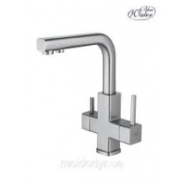 BLUE WATER RIVA-INOX virtuvinis maišytuvas su vandens filtro jungtimi