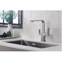 BLUE WATER TAUPO-INOX faucet for filtered water, stainless steel color