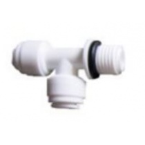 QCF-008-T 1/4'' tube - 1/4'' tube - 1/4'' thread male