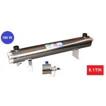 UV filter with 3 lamps LUXE STYLE 55W = 165W, 1,5'', 8.1t / h max